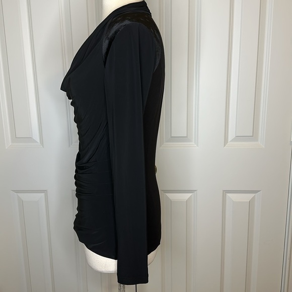 Eva Kayan Black Blouse Top Sz40 - Picture 3 of 7